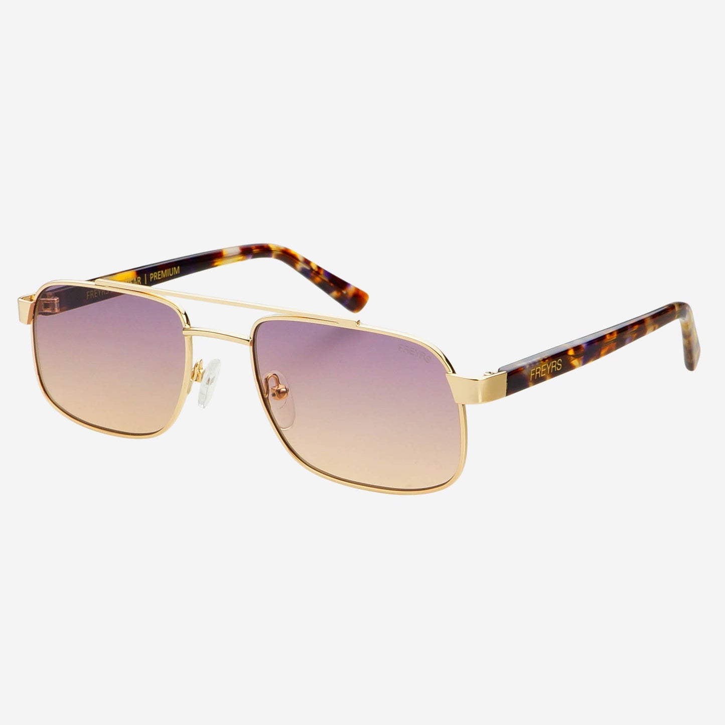 Vesper Unisex Aviator Sunglasses - Gold / Sunset