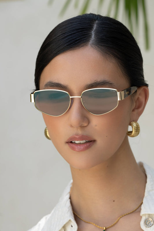 Delilah Sunglasses - Gold / Brown