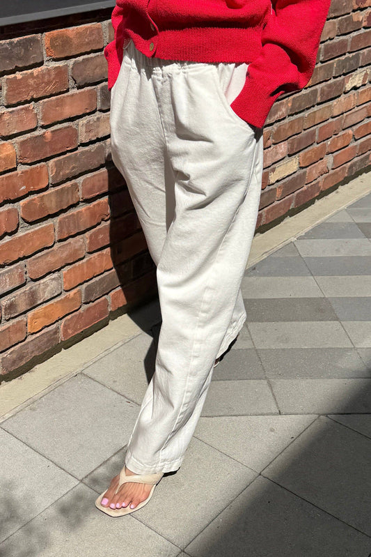 Long Arc Pants: Milk - for taller customers