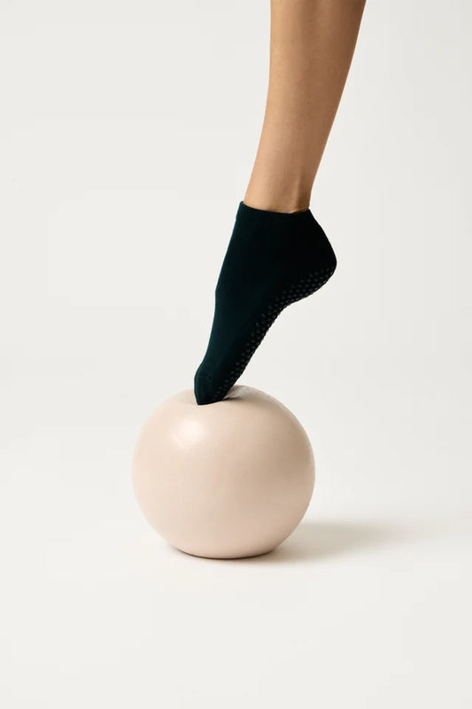 Classic Ankle Pilates Grip Sock - Heritage Green