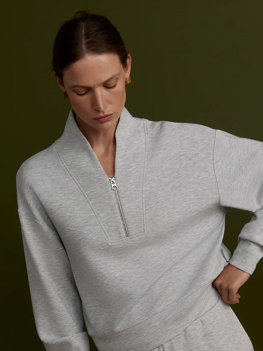 Davidson Sweat - Light Grey Marl
