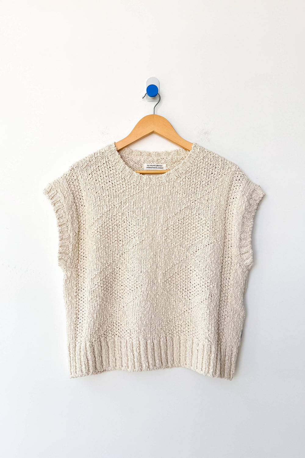 Alden Cotton Sweater: Naturel