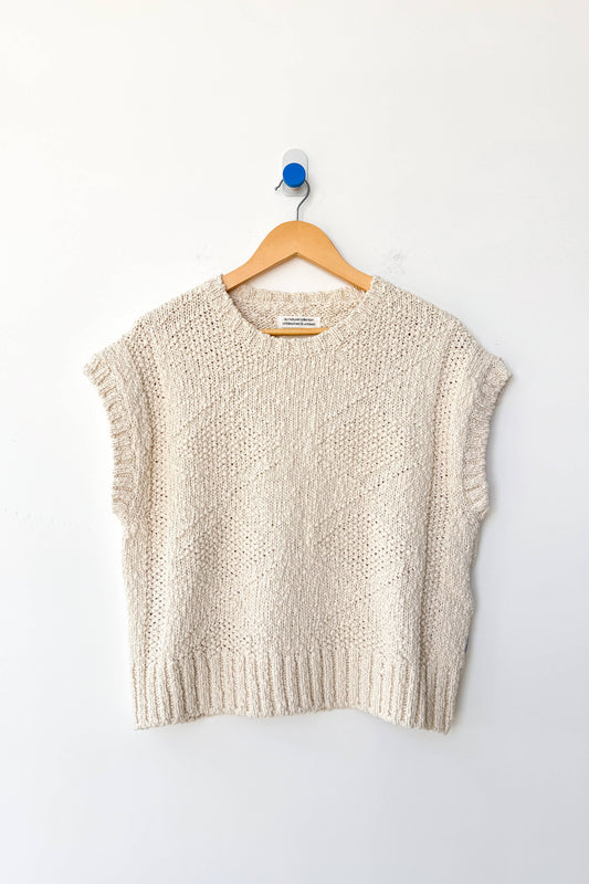 Alden Cotton Sweater: Naturel