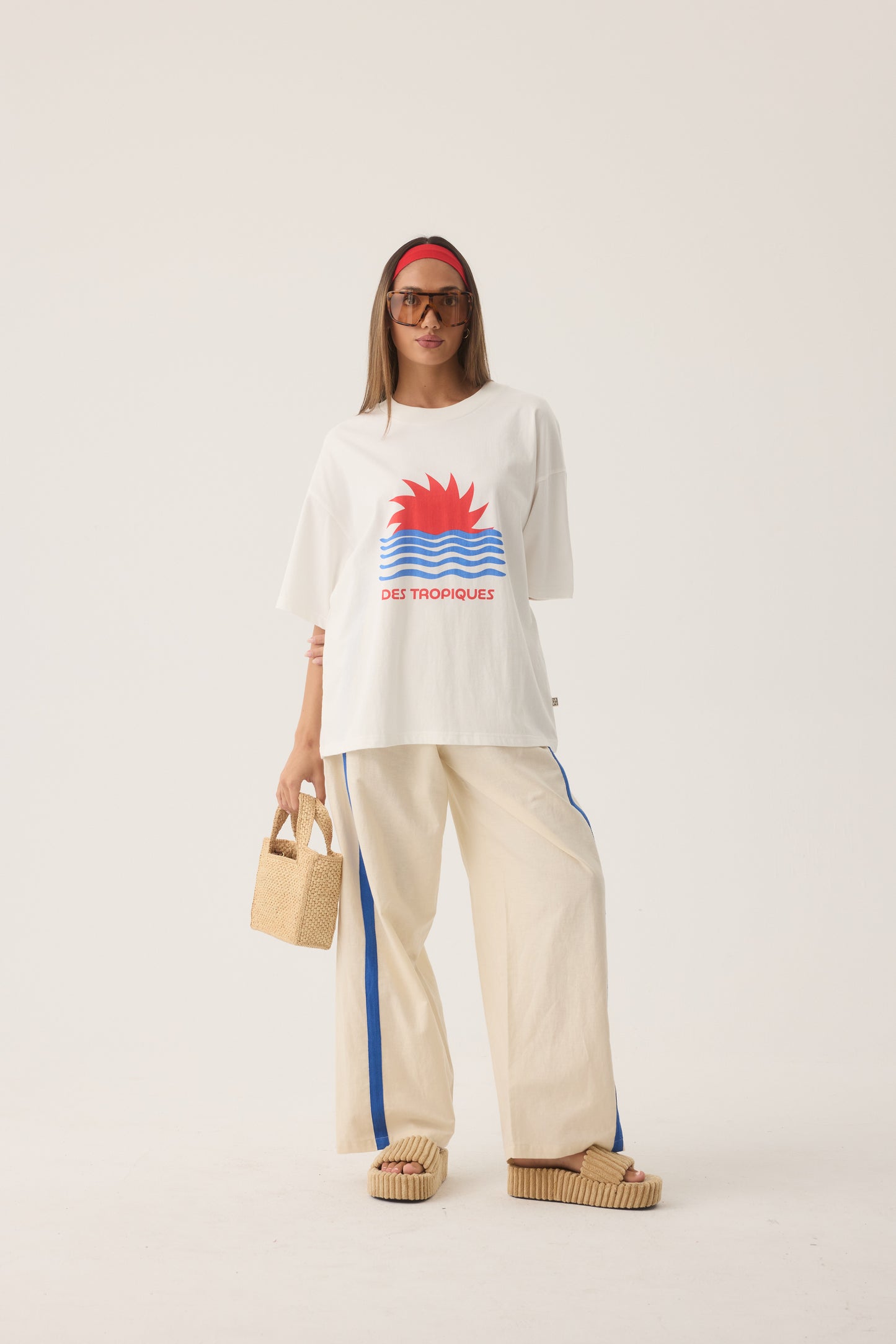 Tropiques Oversized Tee - Warm White
