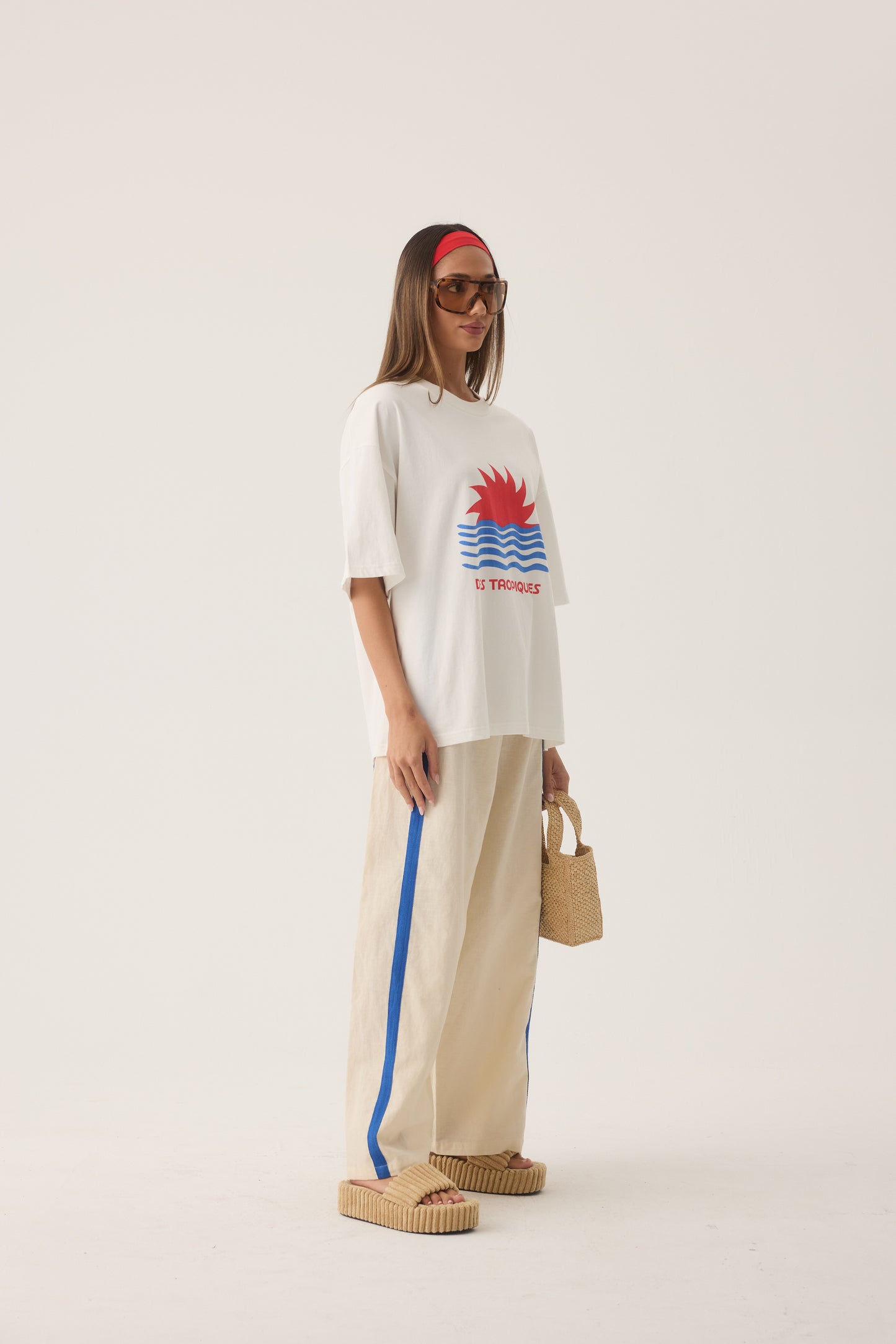 Tropiques Oversized Tee - Warm White