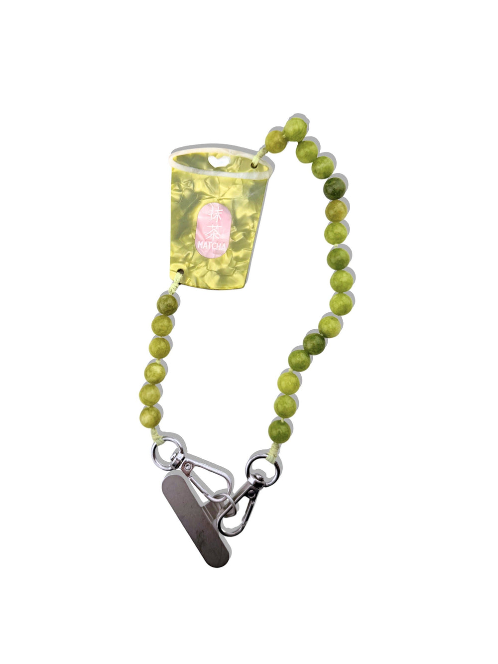 Hand-painted Matcha Bracelet Phone Chain