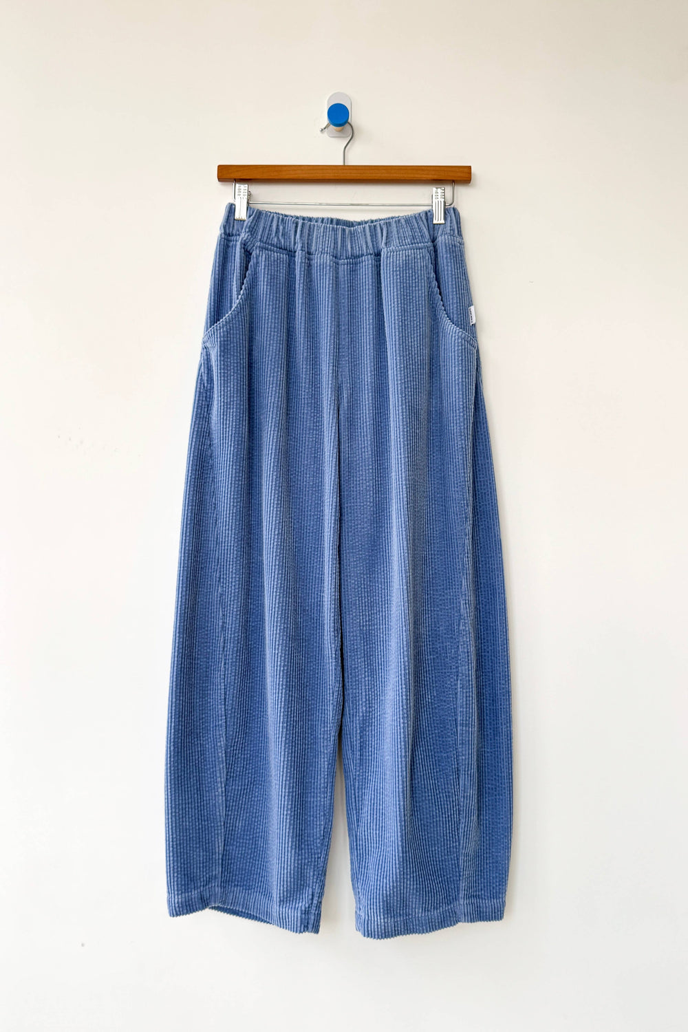 Soft Corduroy Arc Pants - Blue