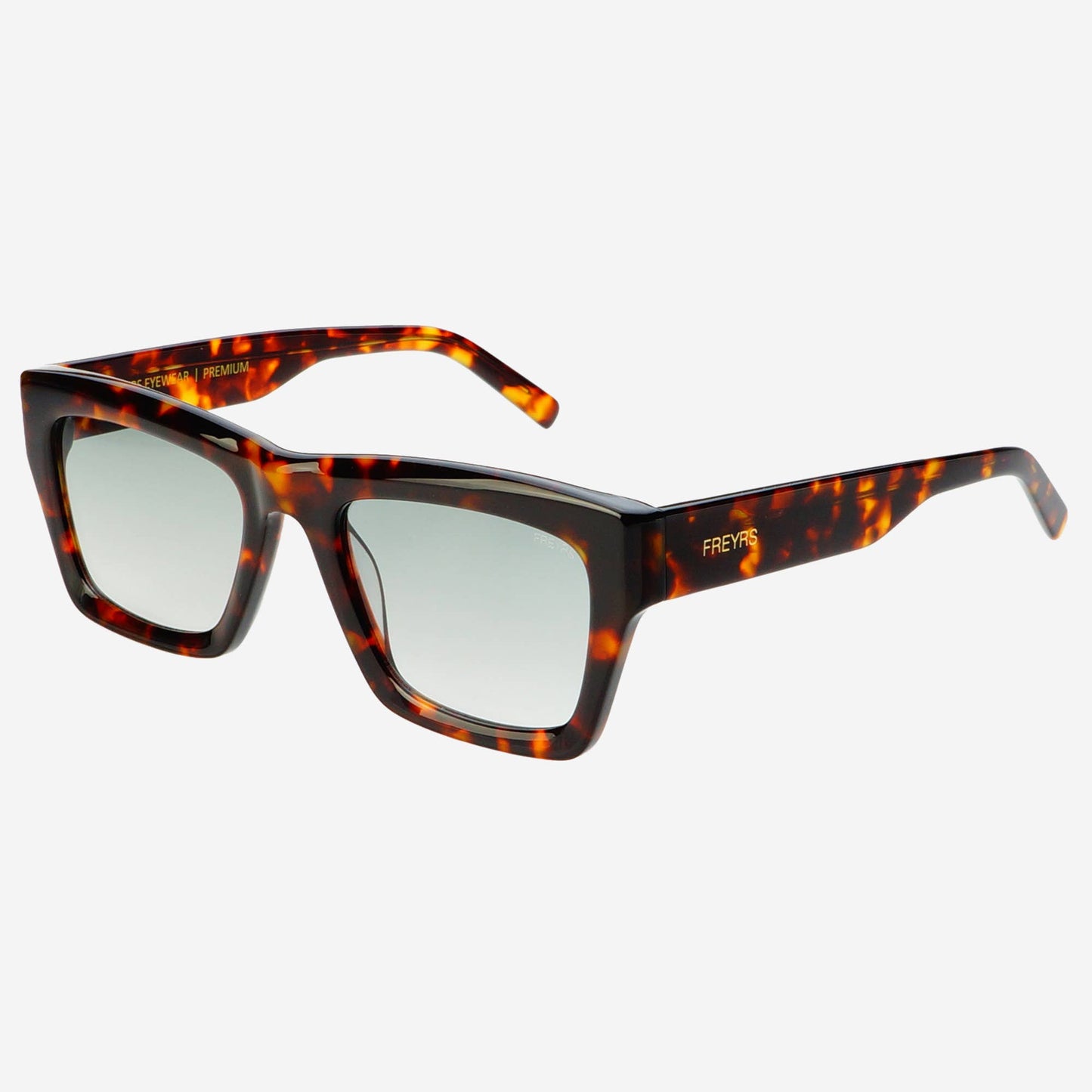 Nico Acetate Unisex Rectangular Sunglasses -Tortoise
