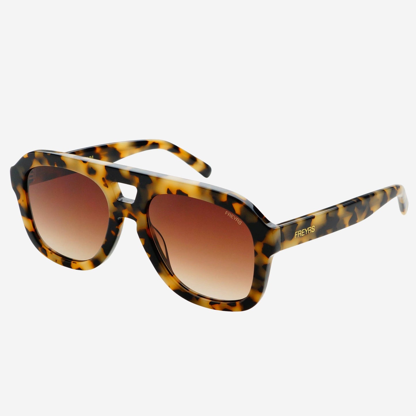 Voyager Acetate Oversized Aviator Sunglasses - Milky Tortoise