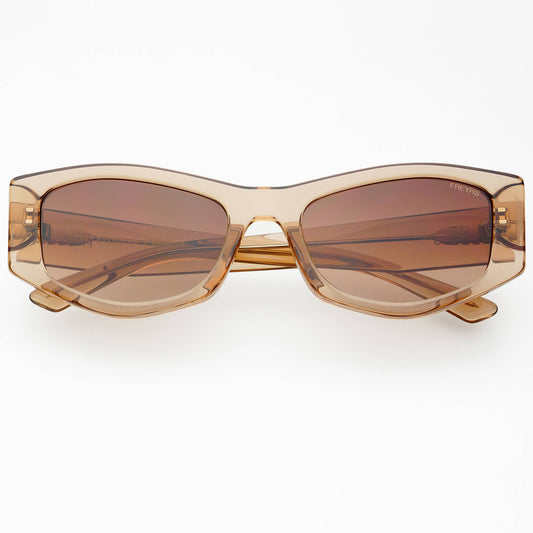 Jade Acetate Cat Eye Sunglasses - Tan