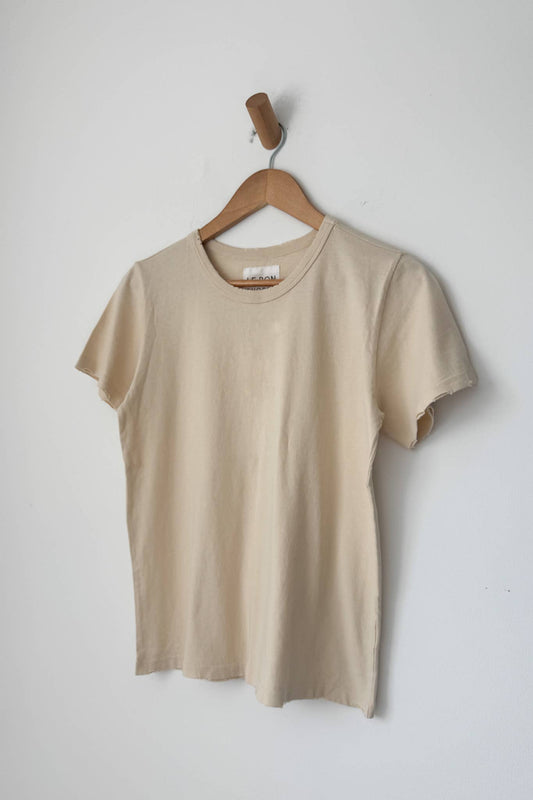 Organic Cotton Vintage Boy Tee - Bone