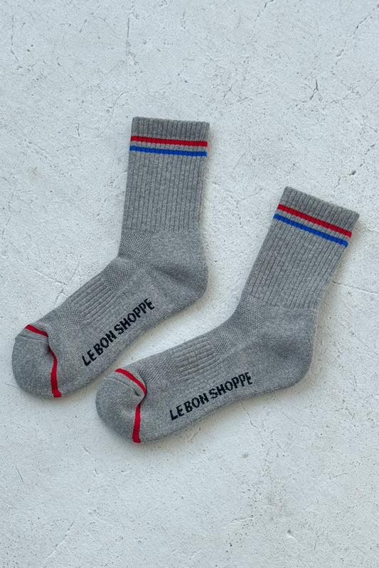 Boyfriend Socks - True Grey