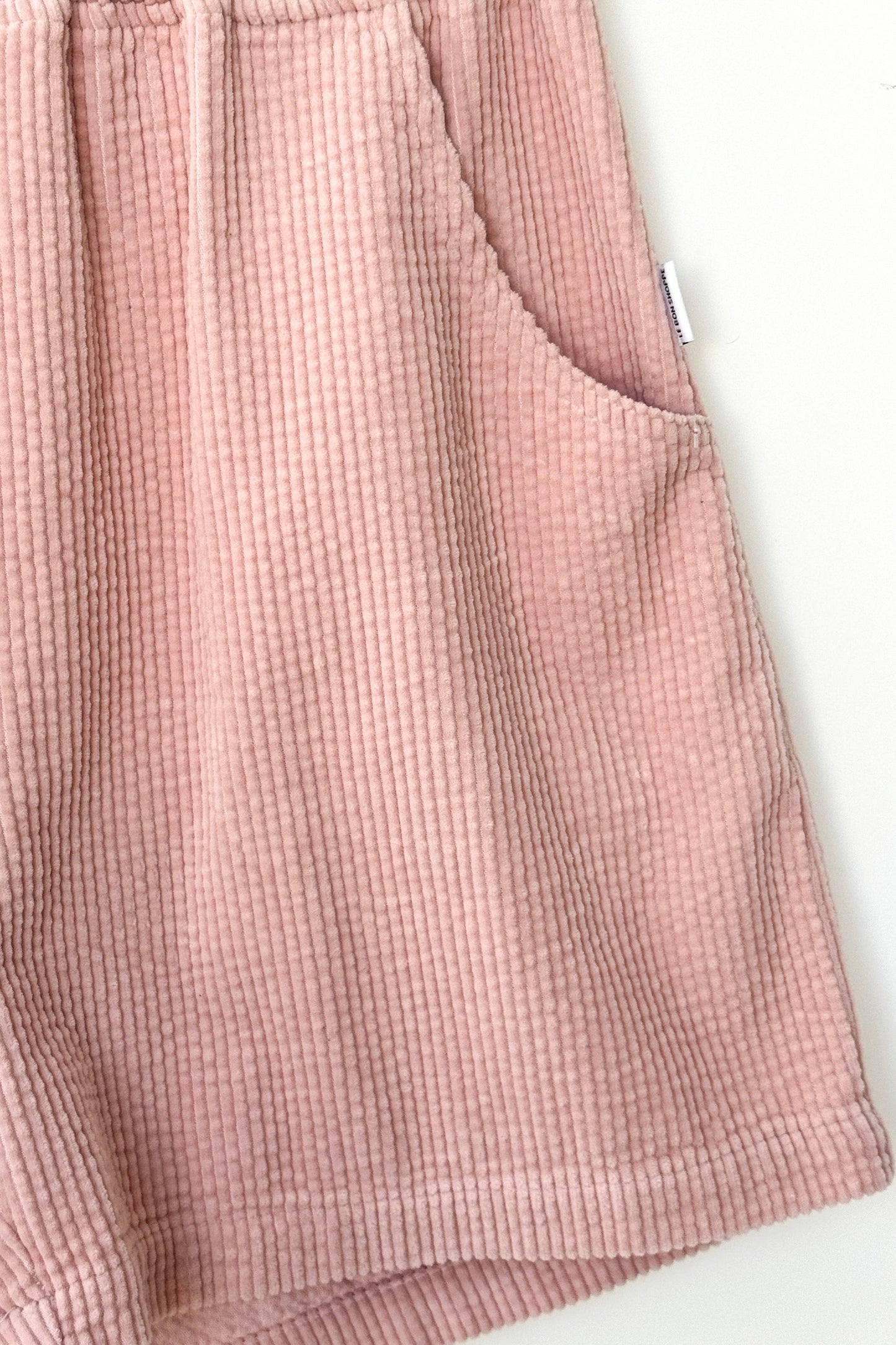 Soft Corduroy City Shorts - Baby Pink