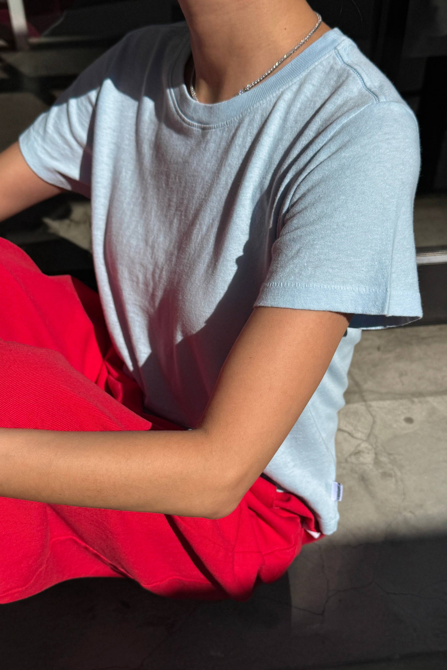 Airy Darling Tee - Baby Blue