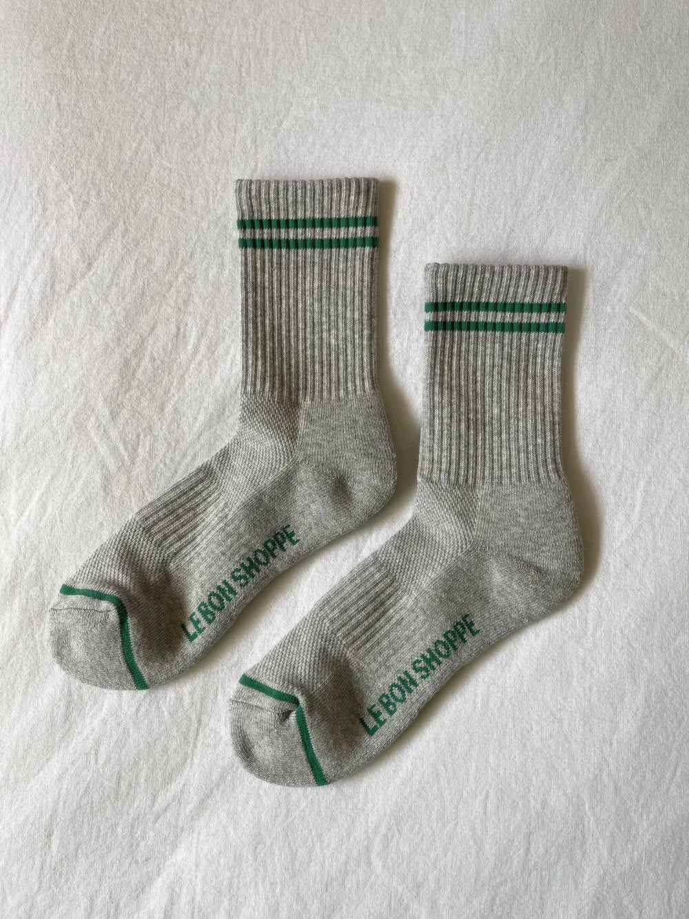 Boyfriend Socks: Light Grey