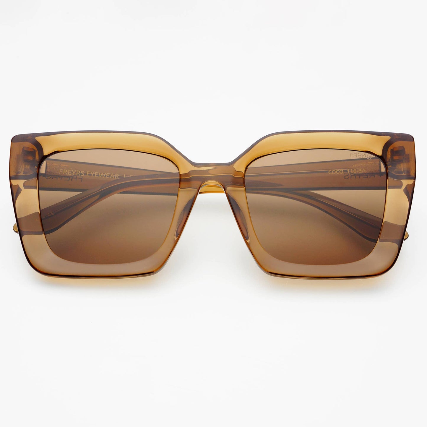Coco Acetate Square Sunglasses - Brown