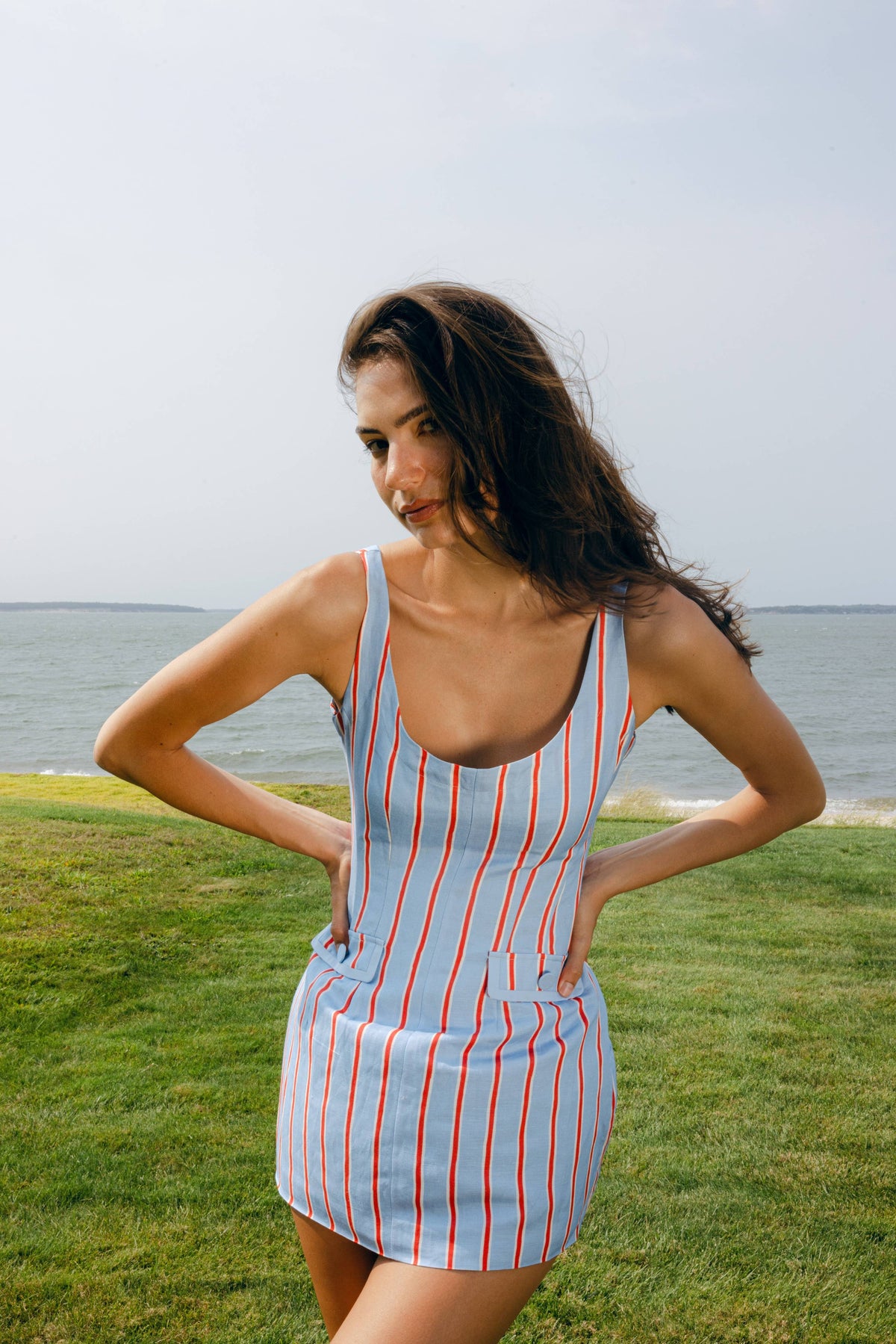 Vivi Romper - Harbor Stripe