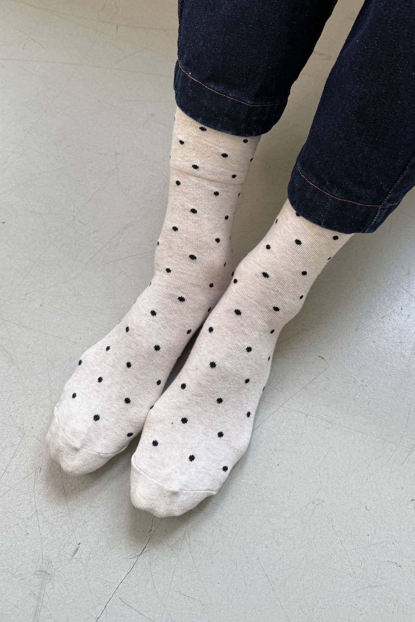 Sneaker Socks: Ht. Grey