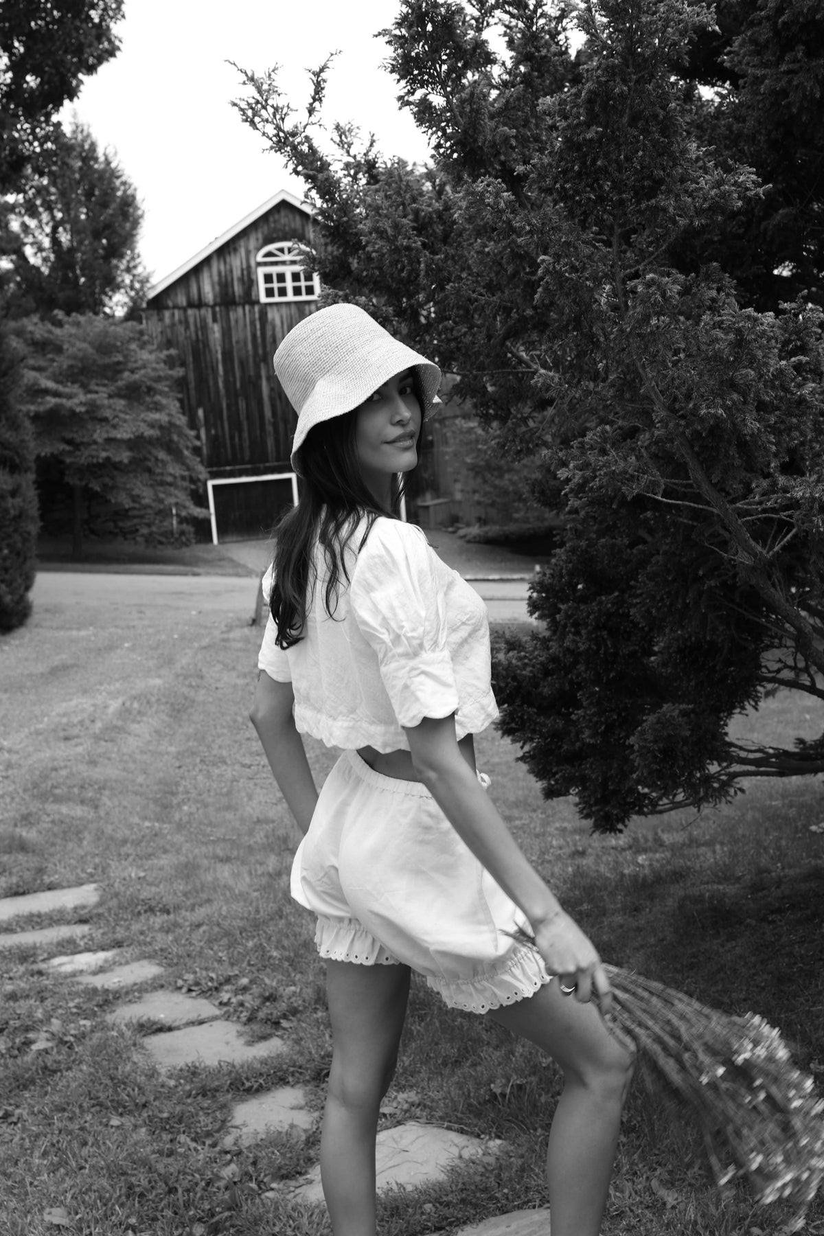Scalloped Top - White