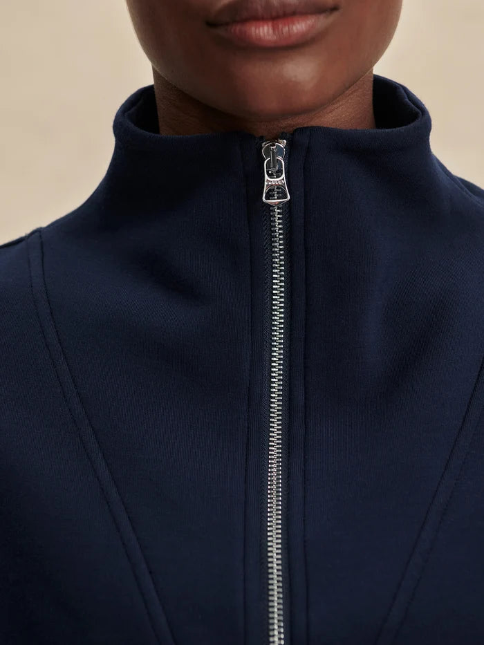 Hawley Half Zip Sweat - Navy