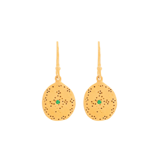 Green Zircon Nubia Earrings