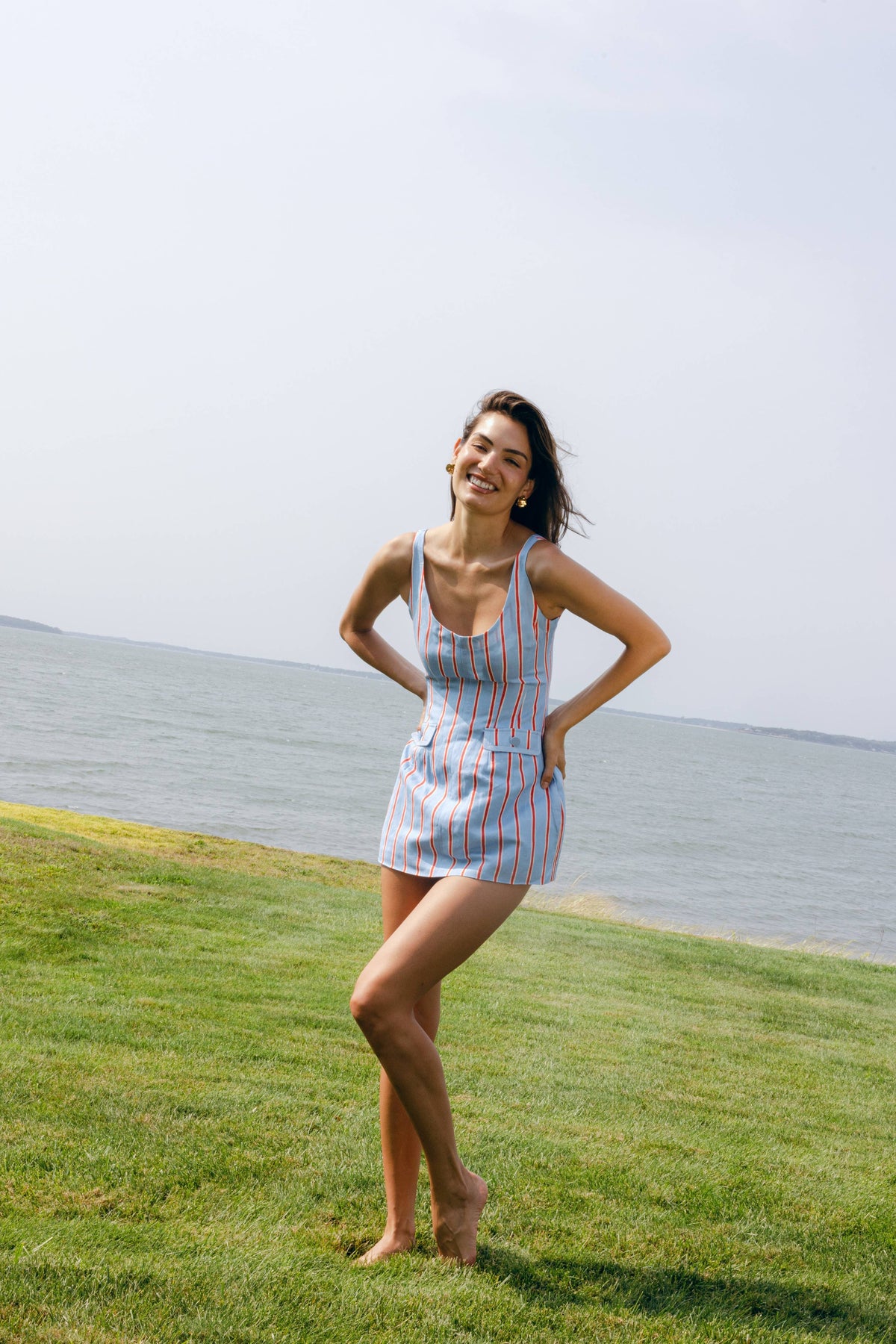 Vivi Romper - Harbor Stripe