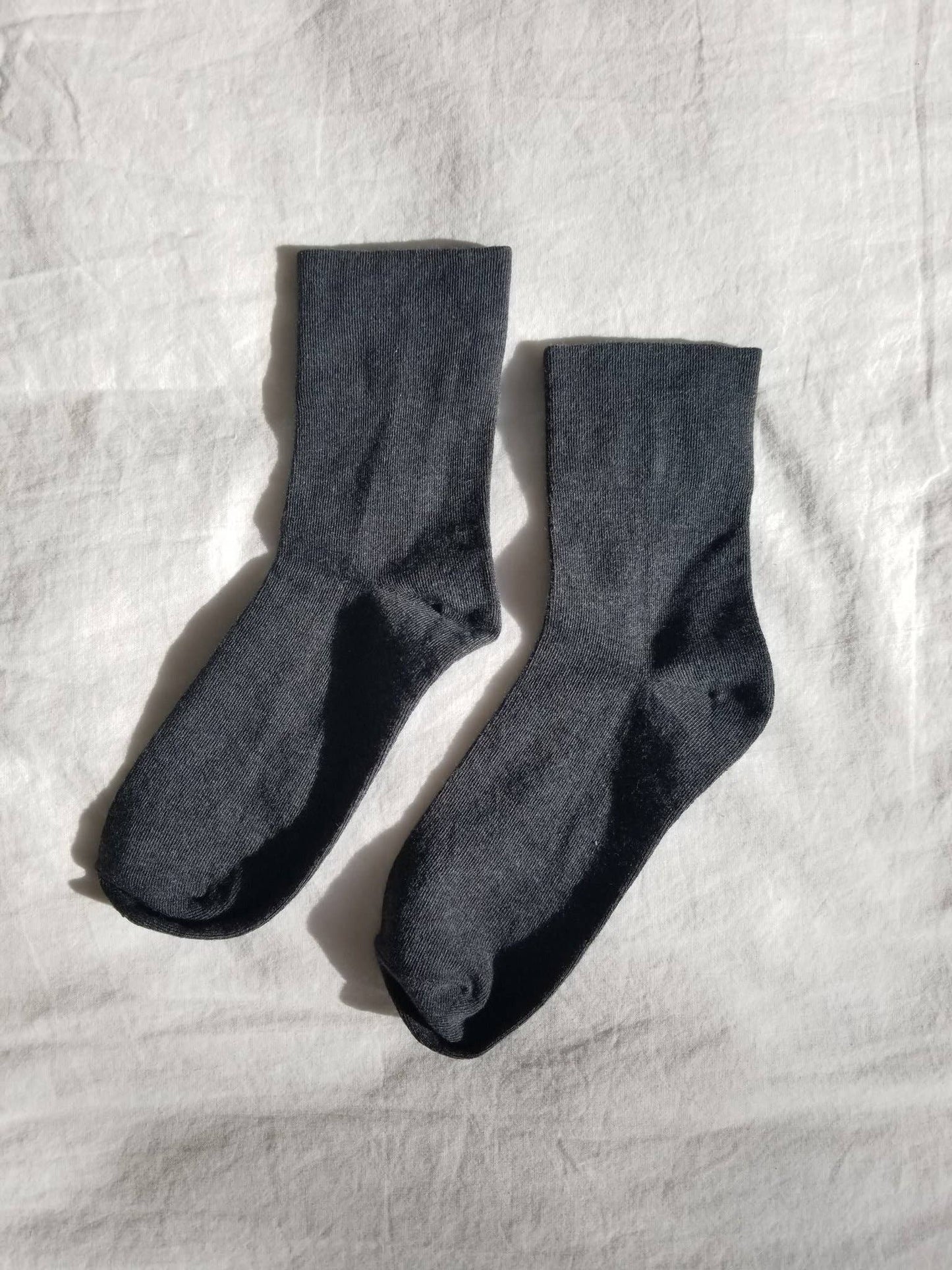 Sneaker Socks: Ht. Grey