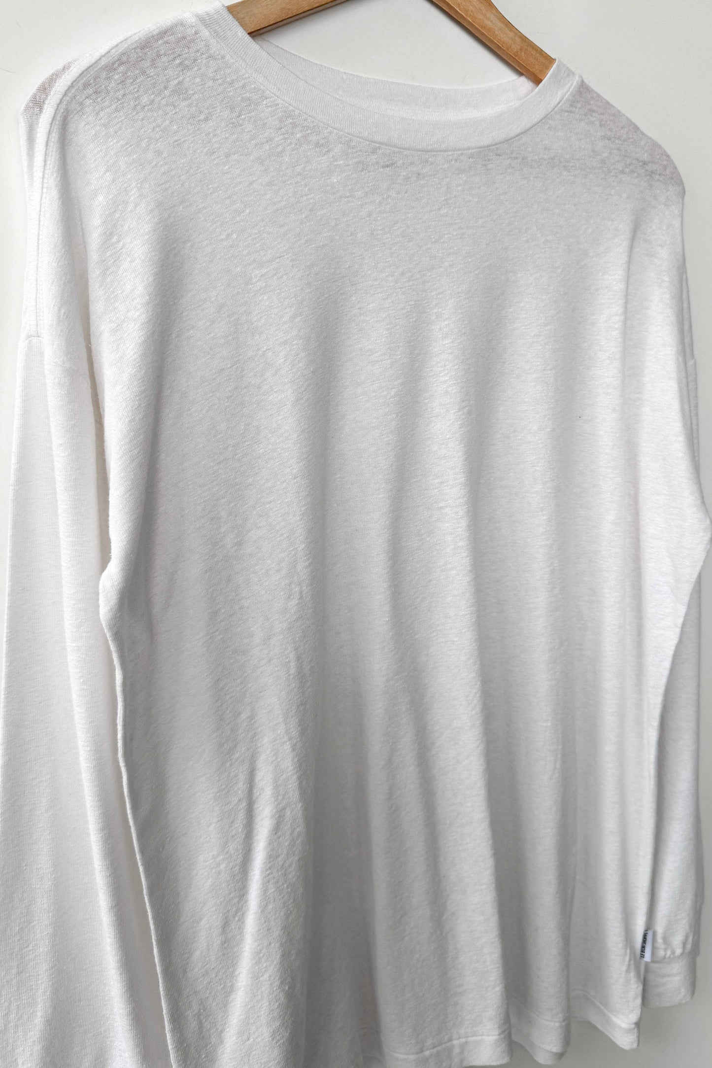 Haze Linen Blend Tee - White