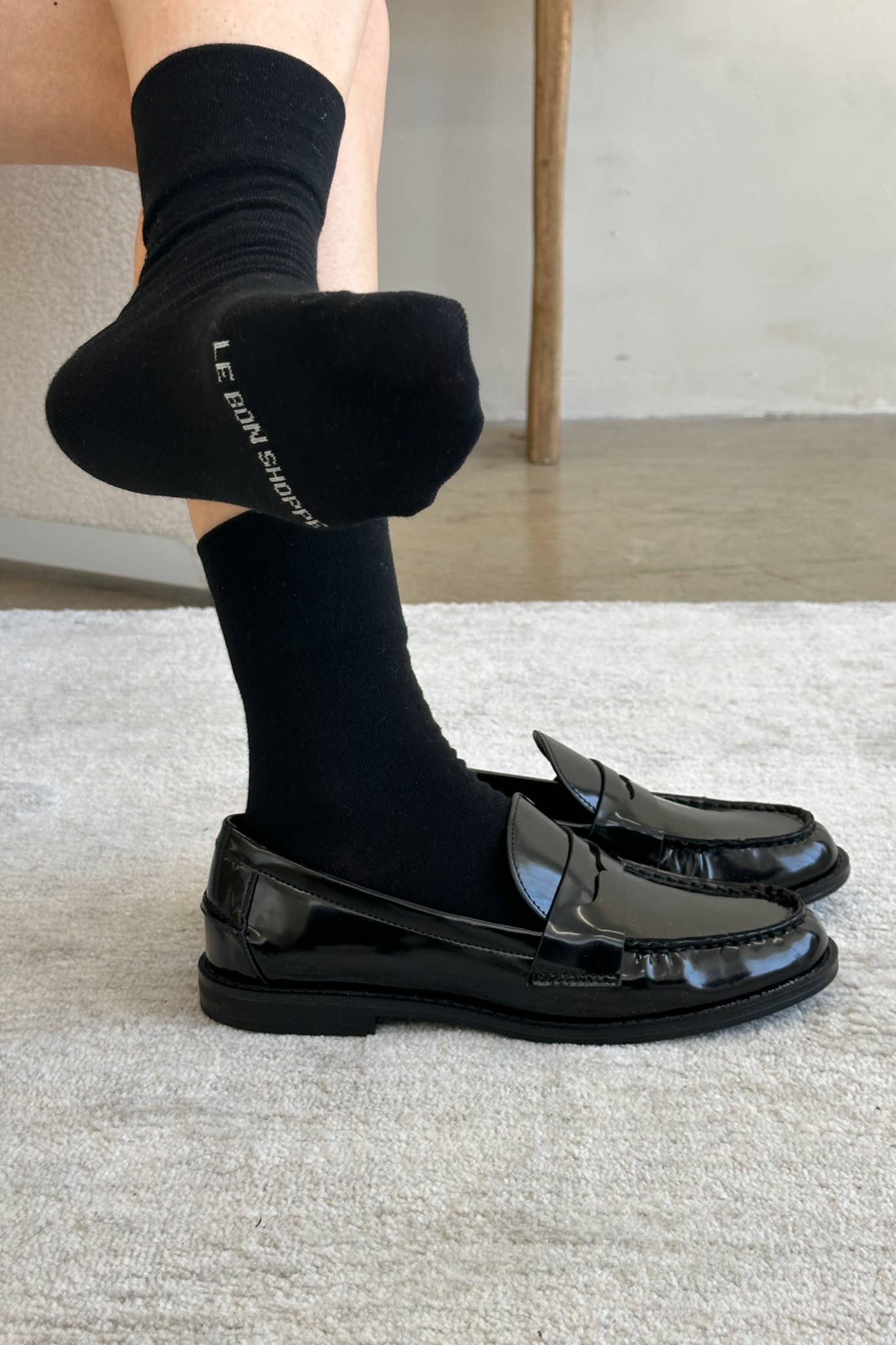 Sneaker Socks: Ht. Grey