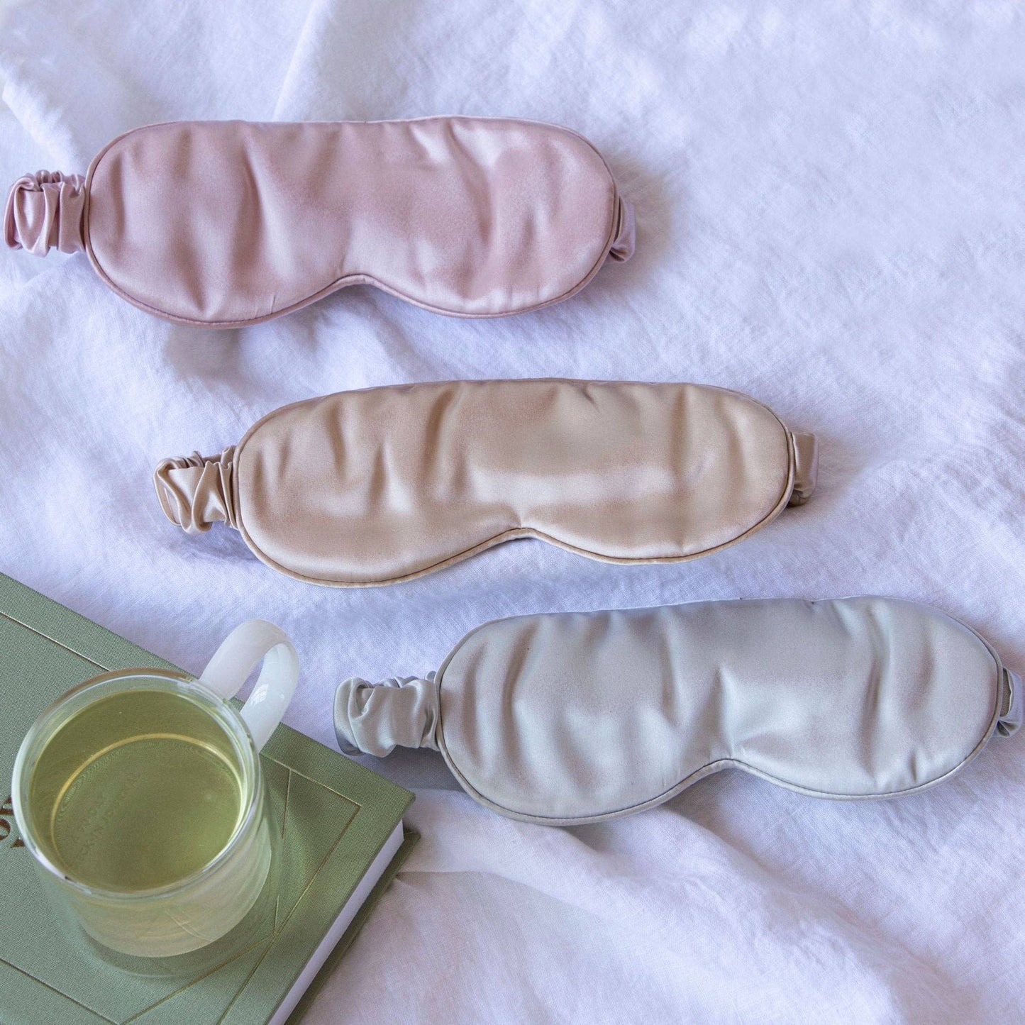 Silk Spa Eye Mask Moonstone Grey