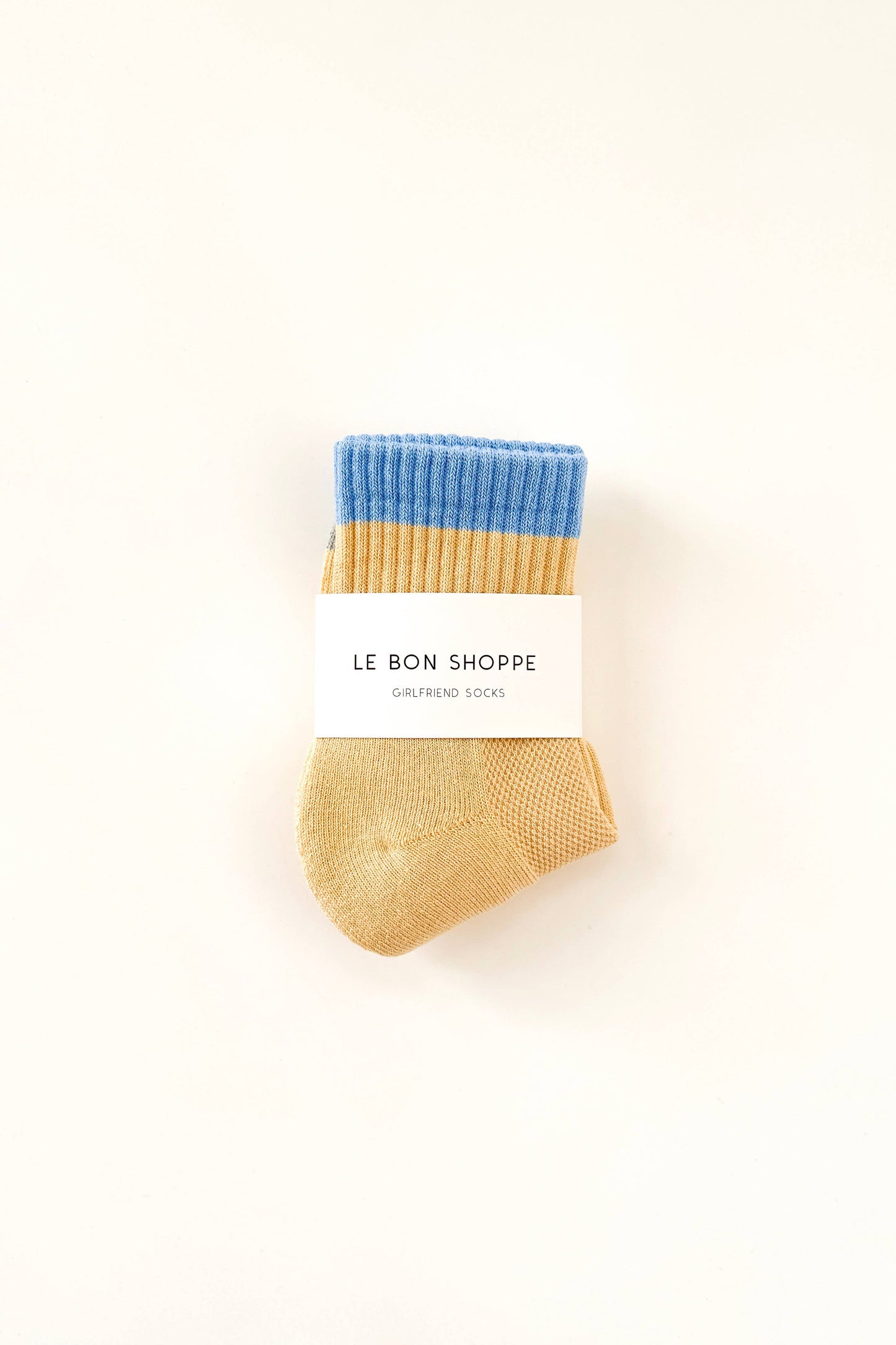 Colour Block Girlfriend Sock - Yellow Blue