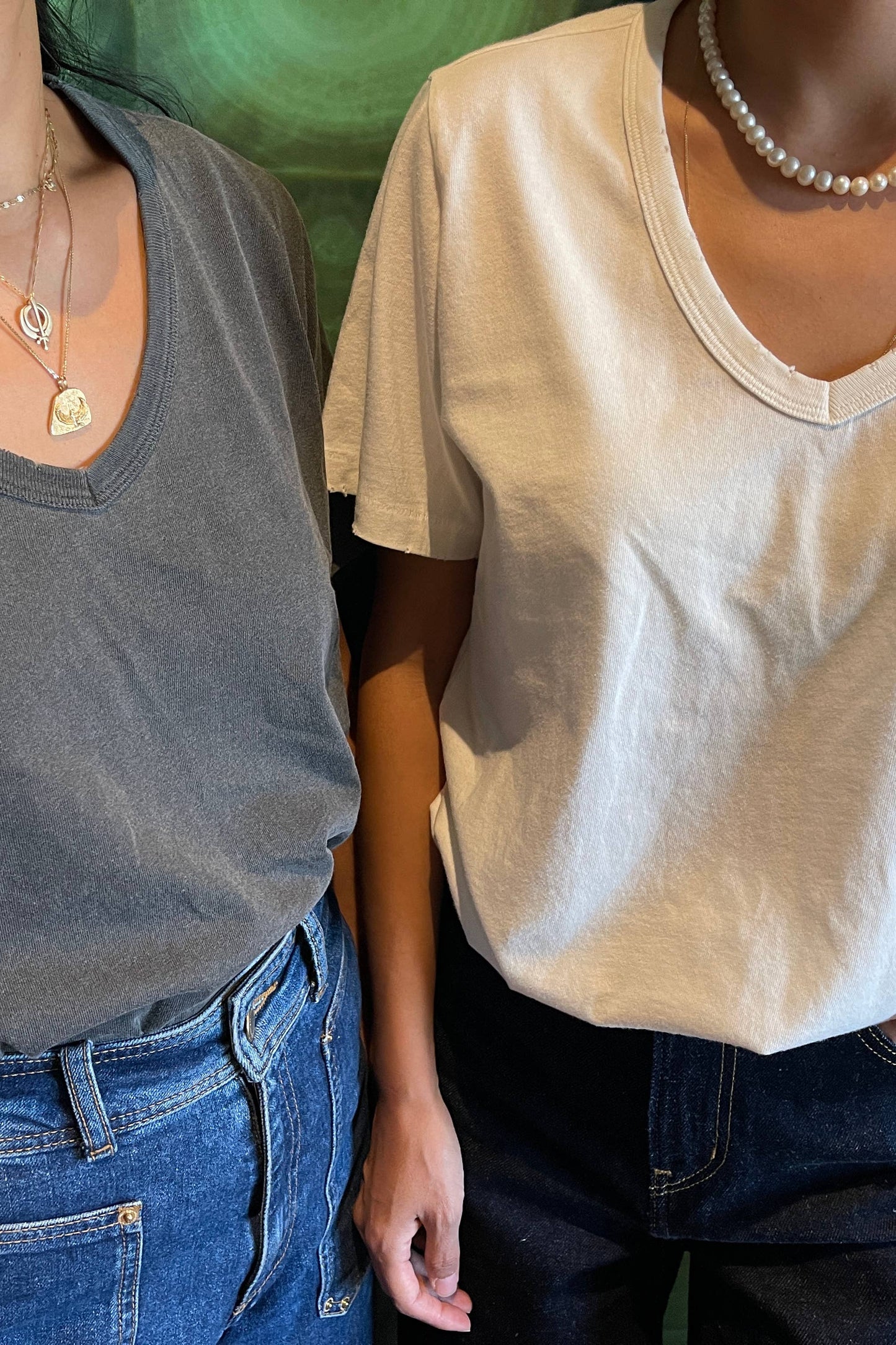 Organic Cotton La Vie Tee: Vintage White