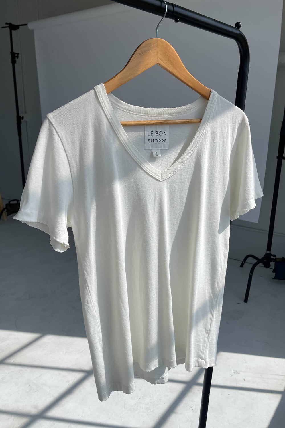 Organic Cotton La Vie Tee: Vintage White