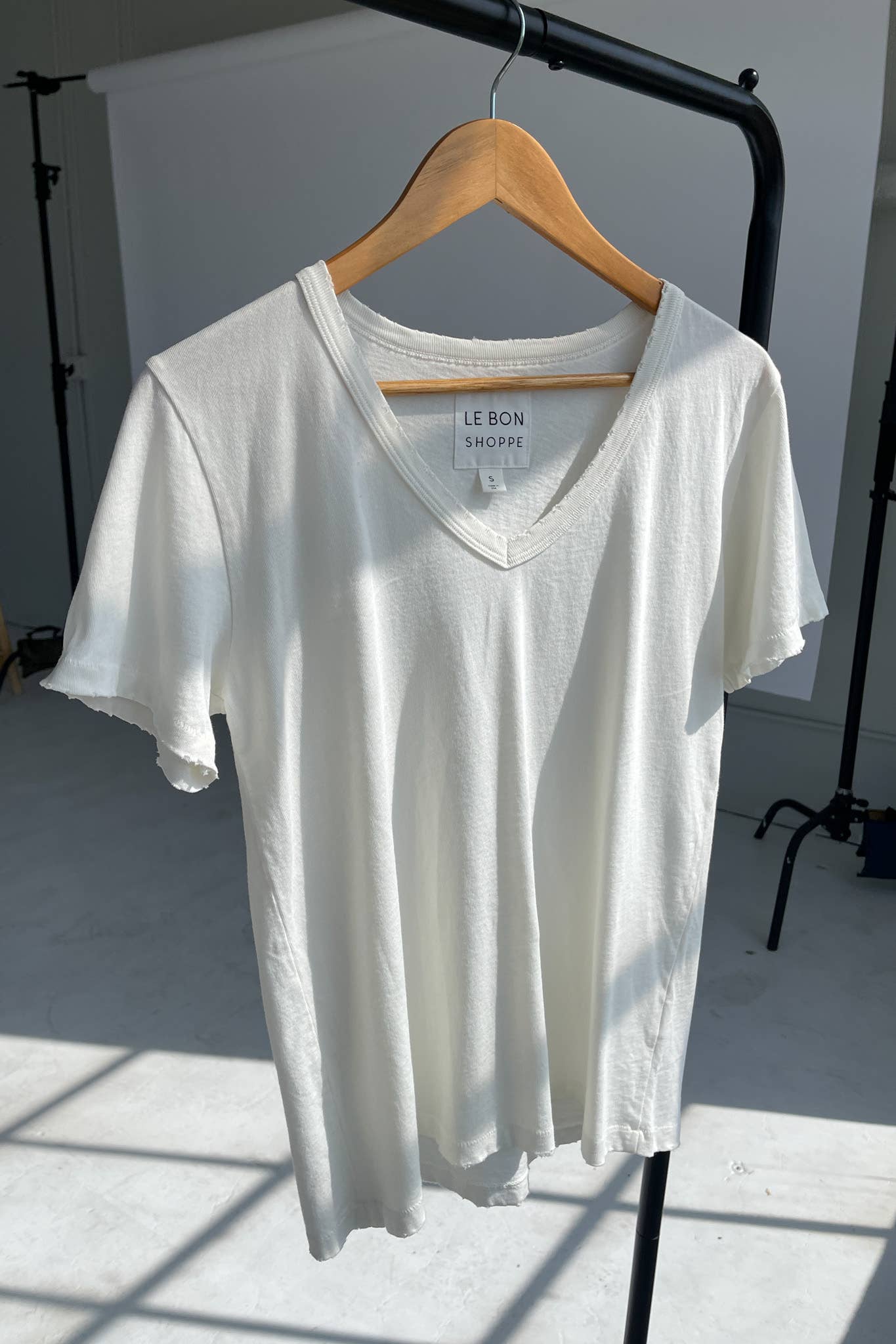 Organic Cotton La Vie Tee: Vintage White