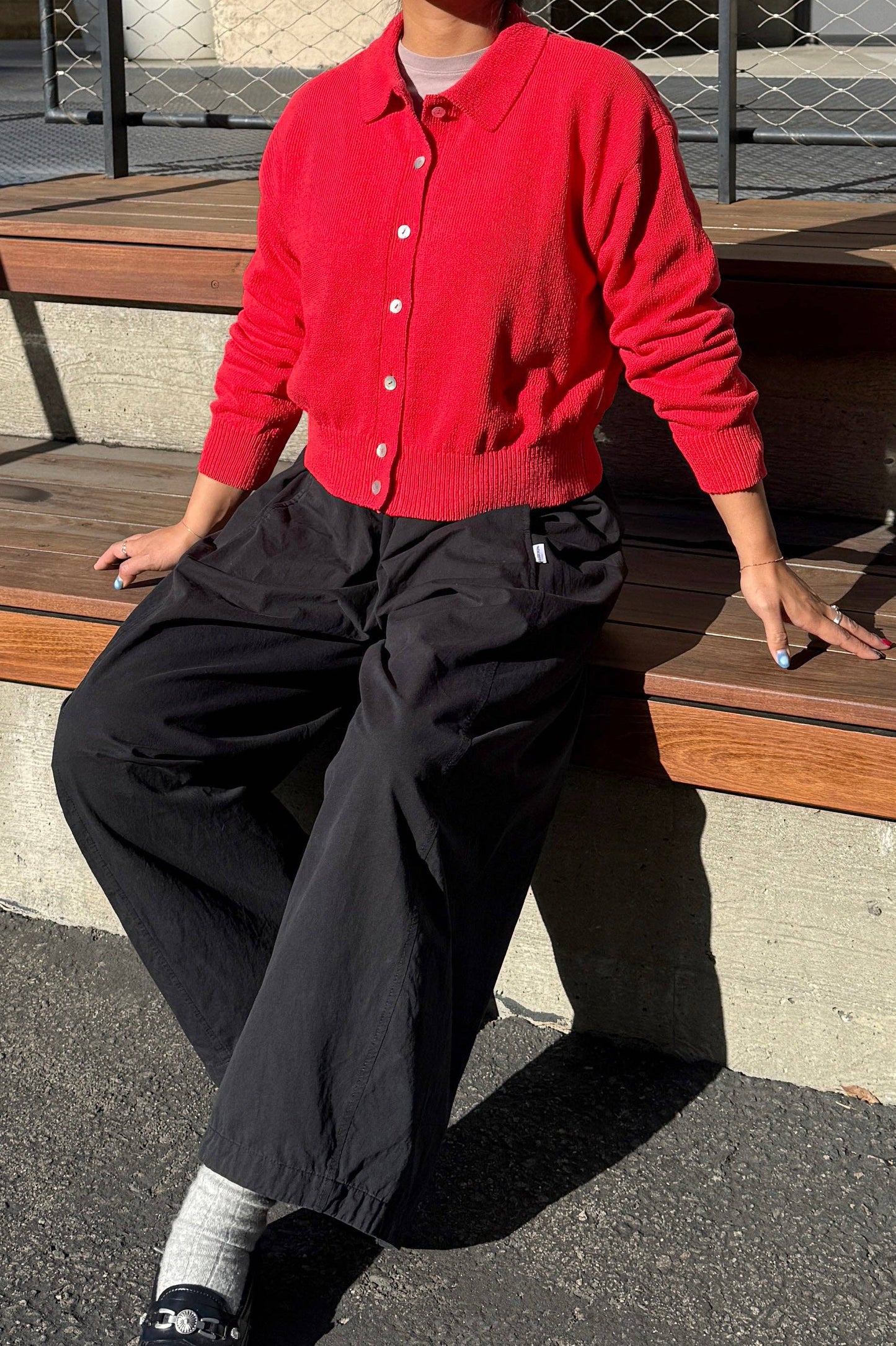 The Club Cardigan: Chili