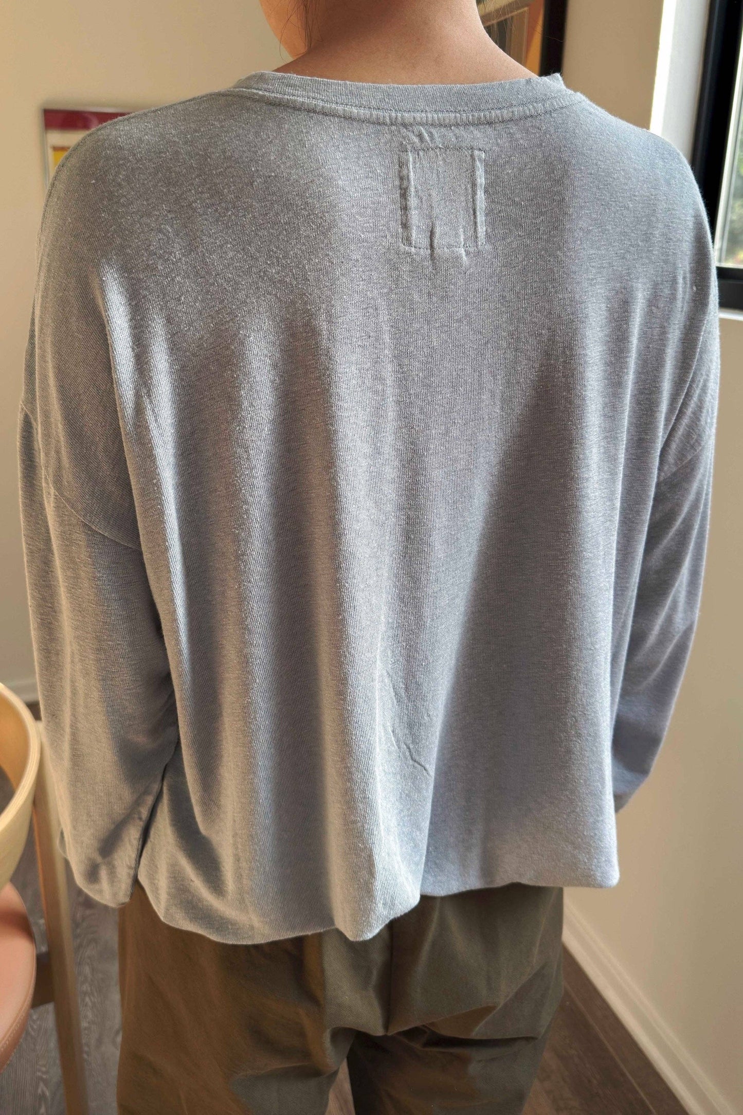 Haze Linen Blend Tee - White