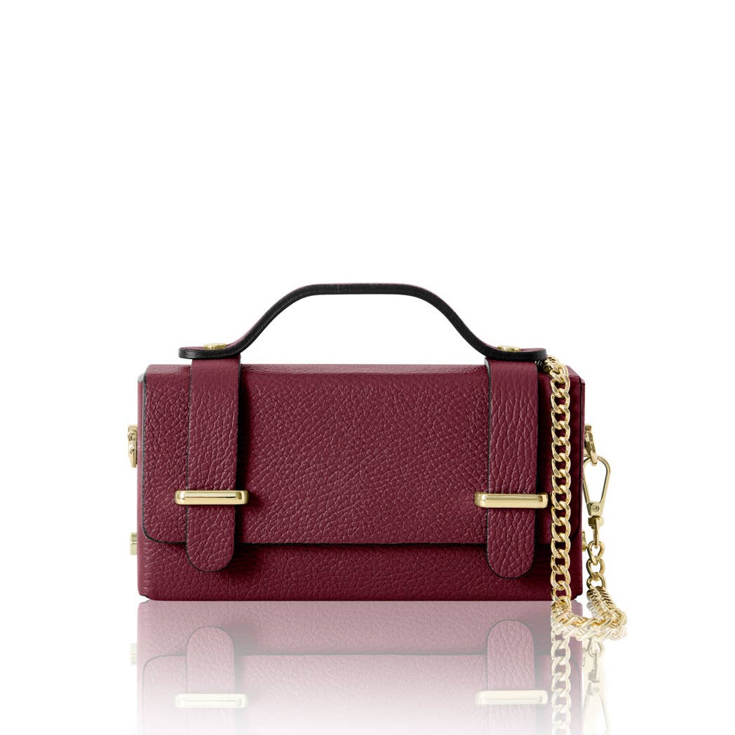 Mini Box Bag – Red Plum