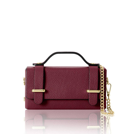 Mini Box Bag – Red Plum