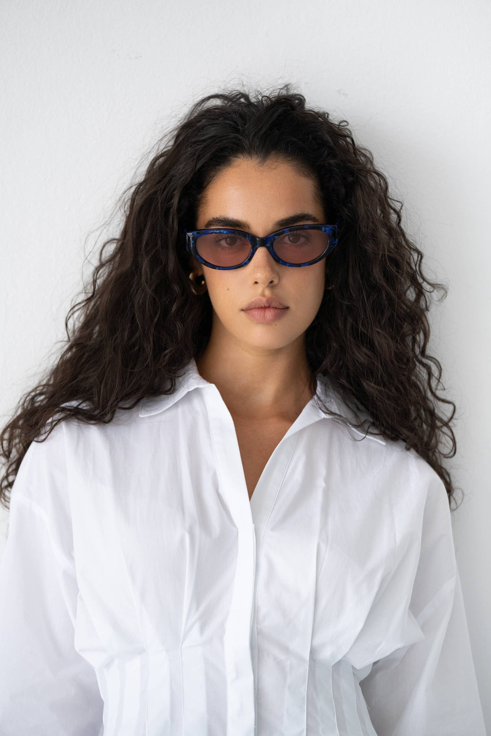 Ameli Acetate Cat-Eye Sunglasses - Blue / Pink