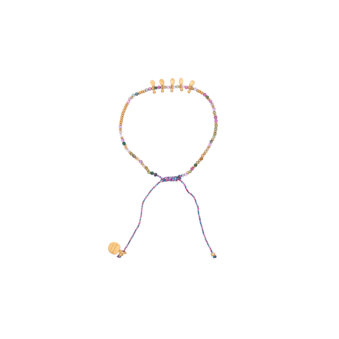 Petitte Adjustable Multi Tourmaline Bracelet