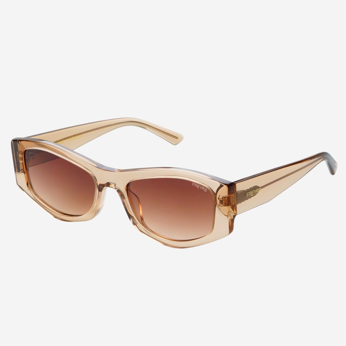 Jade Acetate Cat Eye Sunglasses - Tan