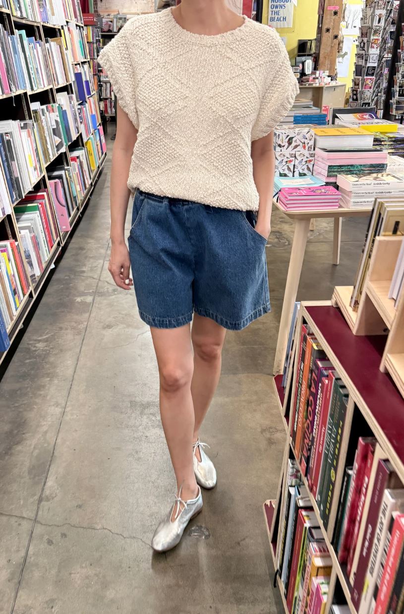 Alden Cotton Sweater: Naturel