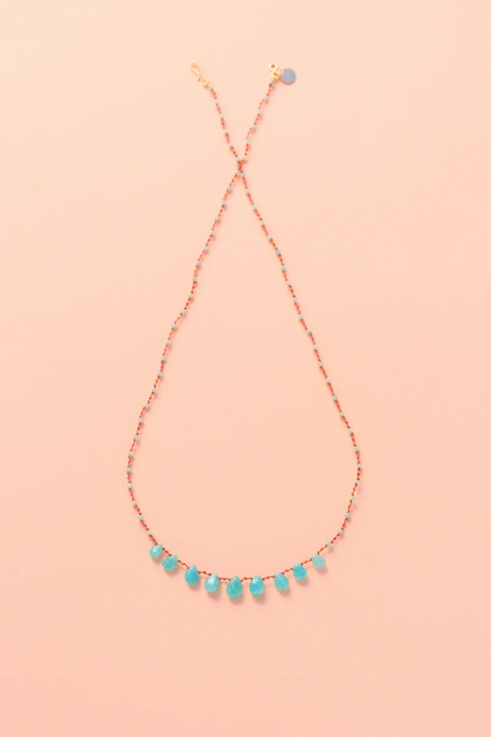 9 Drop Necklace · Amazonite