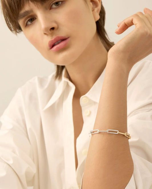 Andi Slim Bracelet - Two Tone