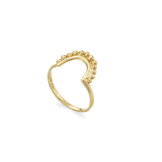 Solid Gold 9K Ceres Stacker Ring