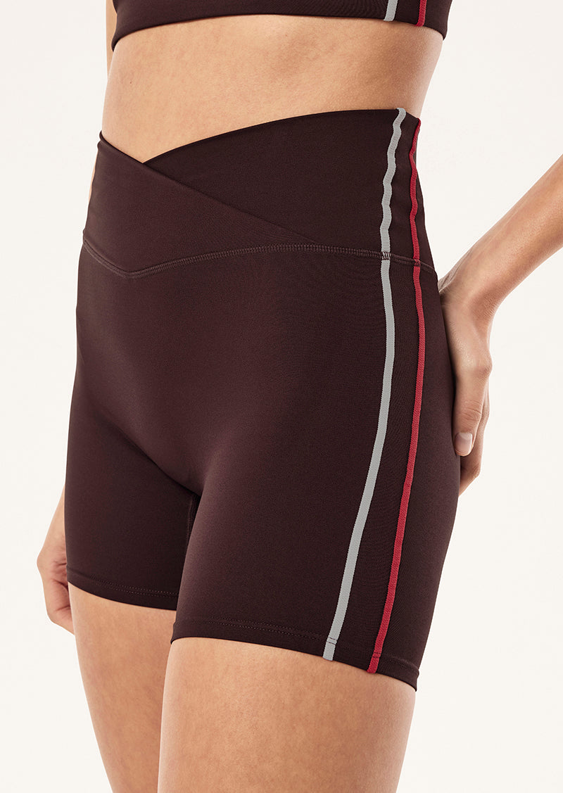 Clarity Bike Short - Dark Plum/Strawberry