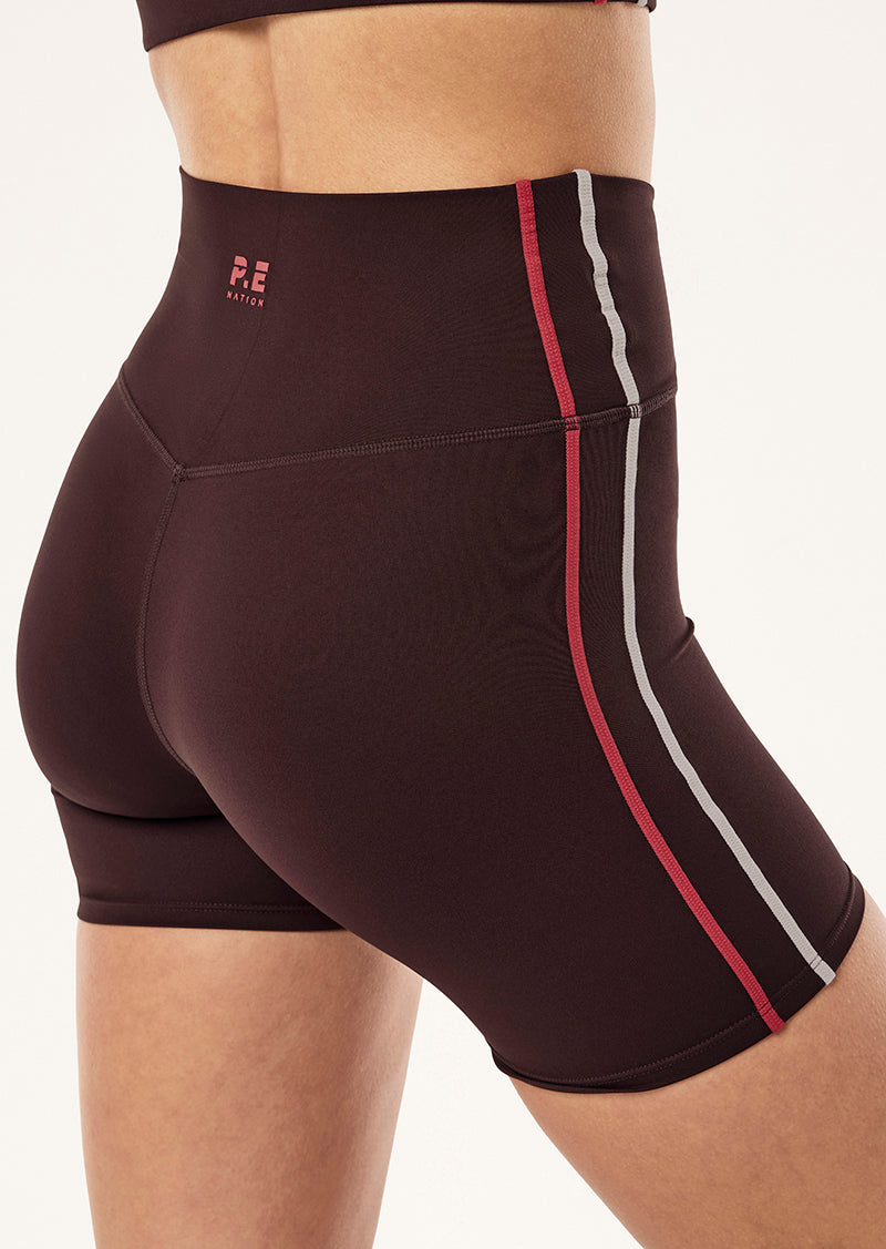 Clarity Bike Short - Dark Plum/Strawberry