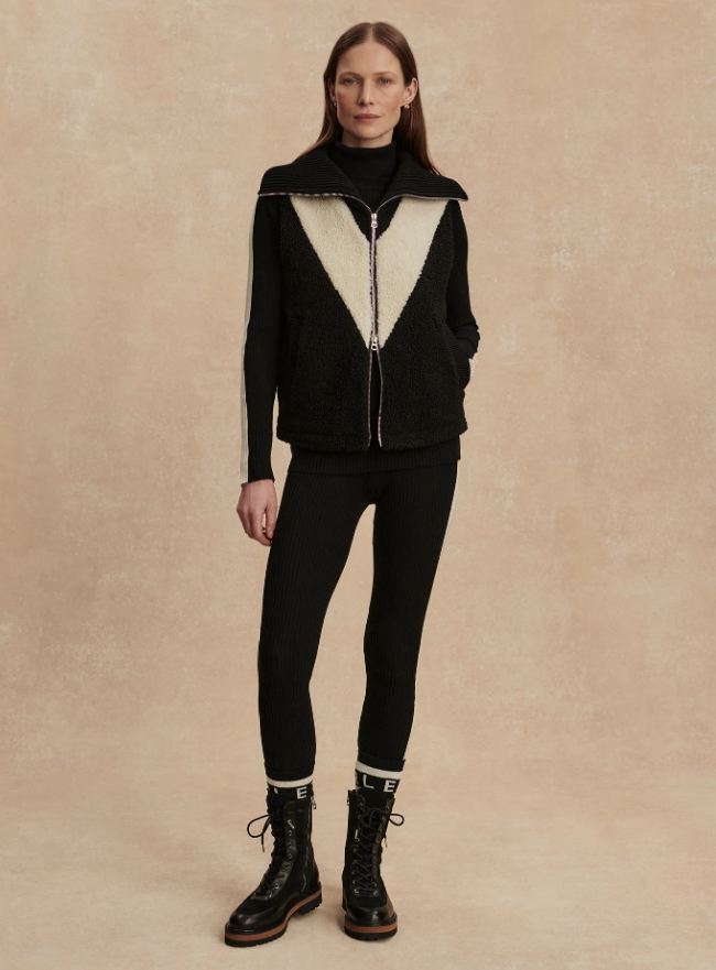 Caspian Sherpa Gilet - Black