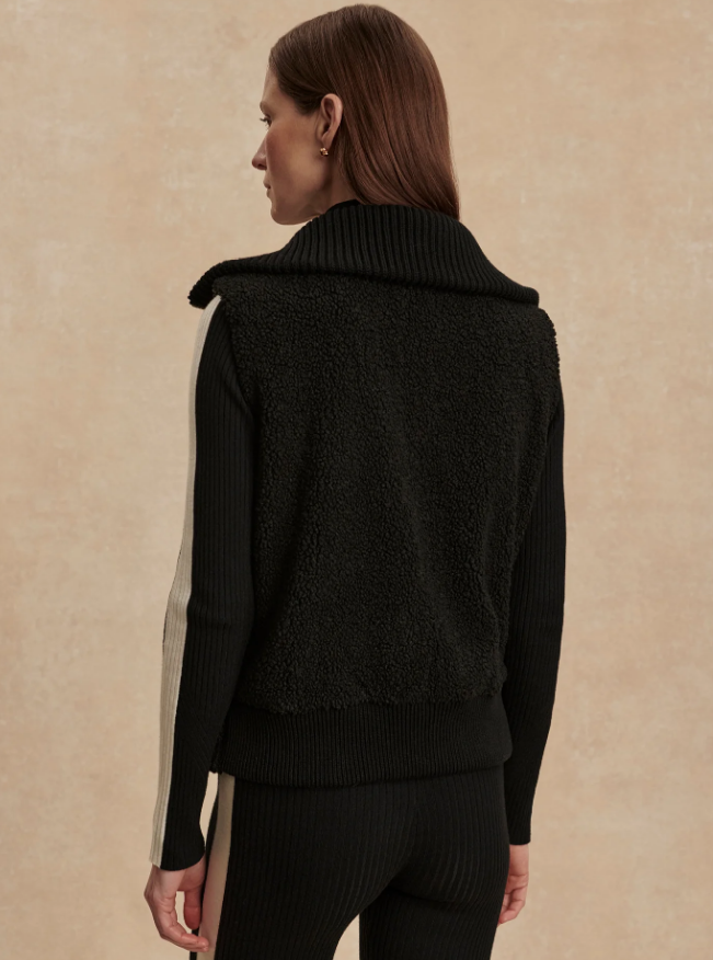 Caspian Sherpa Gilet - Black