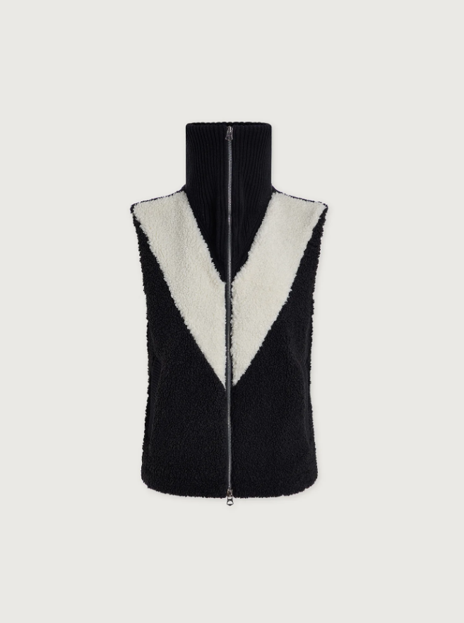Caspian Sherpa Gilet - Black